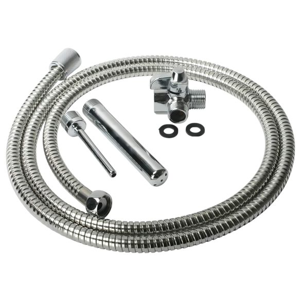 Zestaw do irygacji prysznicowej - aluminiowy (srebrny)