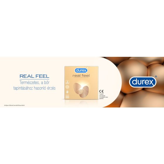 Durex Real Feel - prezerwatywa bez lateksu (3db)