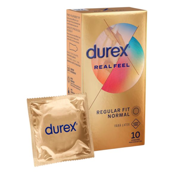 Durex Real Feel - prezerwatywy bez lateksu (10 szt.)