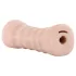 M for Men Ashley - masturbator wibrujący - realistyczna wagina - beżowa