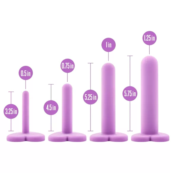 Blush Wellness - zestaw do rozszerzania pochwy - silikon - fioletowy