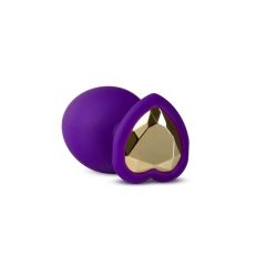   Temptasia M - dildo analne ze złotym kamieniem (fioletowe) - średnie
