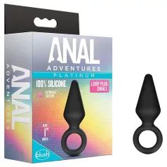Anal Adventures Platinum S - korek analny (czarny) - mały