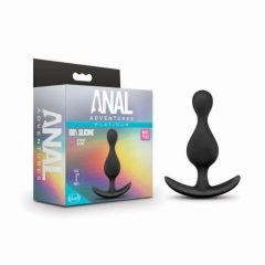 Anal Adventures Platinum Wave Plug - dildo analne (czarny)