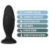 Anal Adventures Platinum Rocket - duża analna zatyczka - czarna