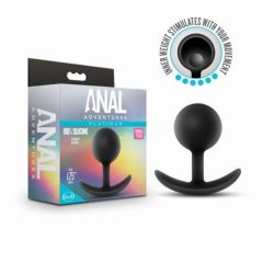 Anal Adventures Platinum Vibra Plug - dildo analne (czarny)