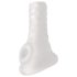 Perfect Fit Breeder - biały otwarty futerał na penisa (10 cm)
