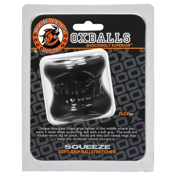 OXBALLS - pierścień do rozciągania moszny - silikon - czarny