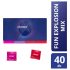 Durex Fun Explosion - dyskretny zestaw prezerwatyw (40 szt.)