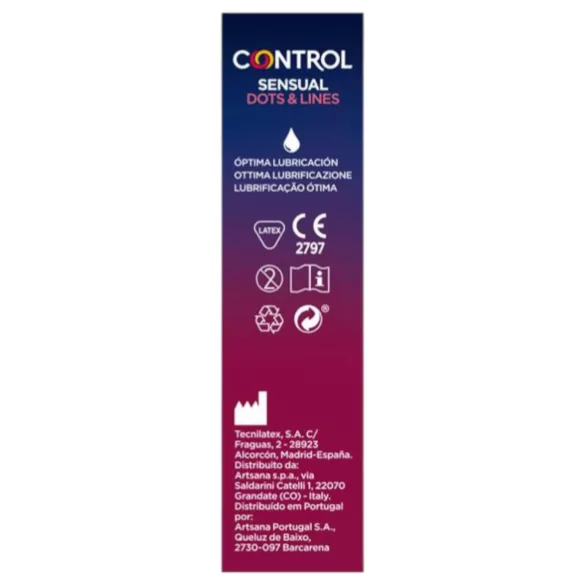Control - prezerwatywy prążkowane i z wypustkami - 12 sztuk