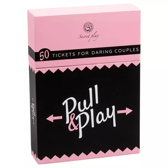 Secret Play Pull & Play - erotyczna gra karciana dla par (50 kart) - w 7 językach