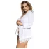 Subblime Queen Plus - białe koronkowe kimono - XL-2XL