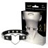 Coquette – czarny choker z serduszkiem i cyrkoniami