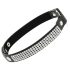 Coquette – czarny choker z serduszkiem i cyrkoniami