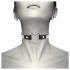 Coquette – czarny choker z serduszkiem i cyrkoniami
