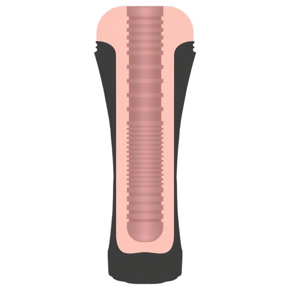 JamyJob - realistyczna sztuczna wagina w etui - czarna cielista