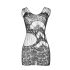 Subblime 951771 - sukienka z falbanami z siateczki - (czarna) - S-L