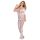 Subblime 951818 - bodystocking siateczkowy z motywem róż - biały - S-L