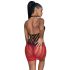Subblime 952242 - Sukienka z siateczki w kolorze ombre (czerwona) - S-L