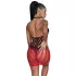 Subblime 952242 - sukienka siateczkowa ombre - czerwona - XS-M