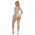 Subblime 952396 - lśniący kombinezon z cyrkoniami - (biały) - S-L