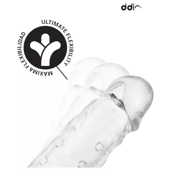 Addicted Toys - nakładka na penisa z pierścieniem na jądra - 23 cm