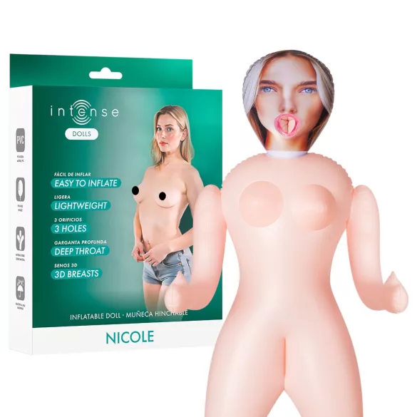 Intense Dolls Nicole - lalka dmuchana - sex lalka - tworzywo sztuczne