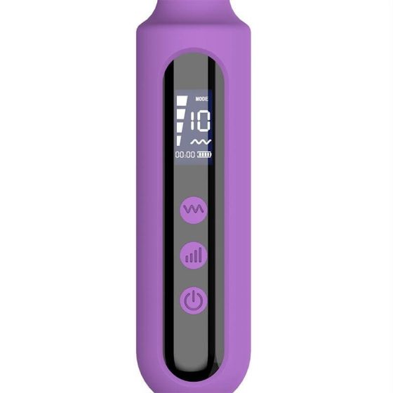 Engily Ross Whisper - ładowalny wibrator z cyfrowym masażerem (fioletowy)