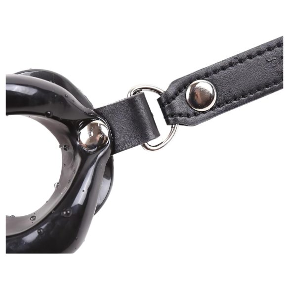 Latetobed - knebel do ust w kształcie ust - silikonowy - czarny