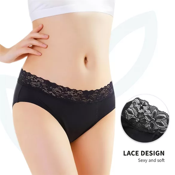 Adalet Natura Super - majtki menstruacyjne - czarne - M