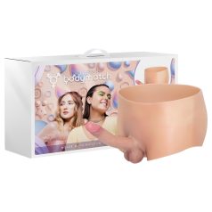   INTOYOU - strap-on realistyczny penis - silikonowy - kolor naturalny