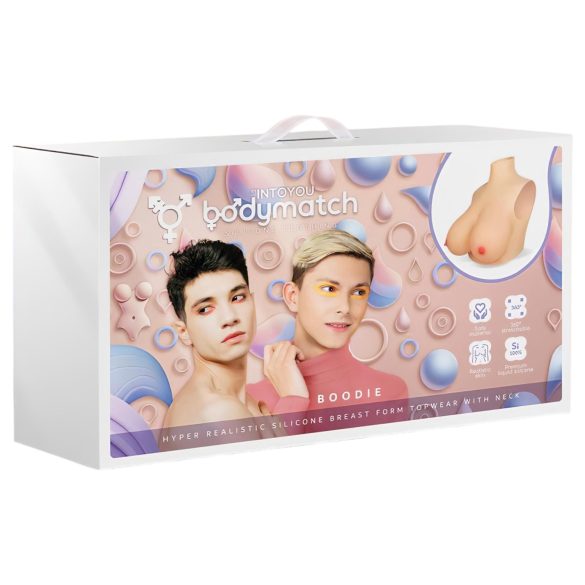 INTOYOU - sztuczne piersi do przypięcia - realistyczne - kolor naturalny