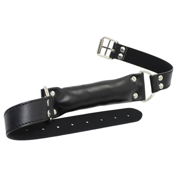 Latetobed - knebel ustny z wyściółką - czarny