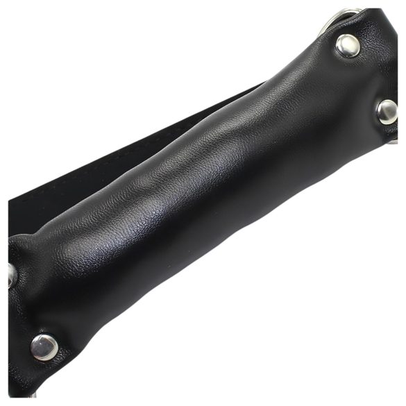 Latetobed - knebel ustny z wyściółką - czarny