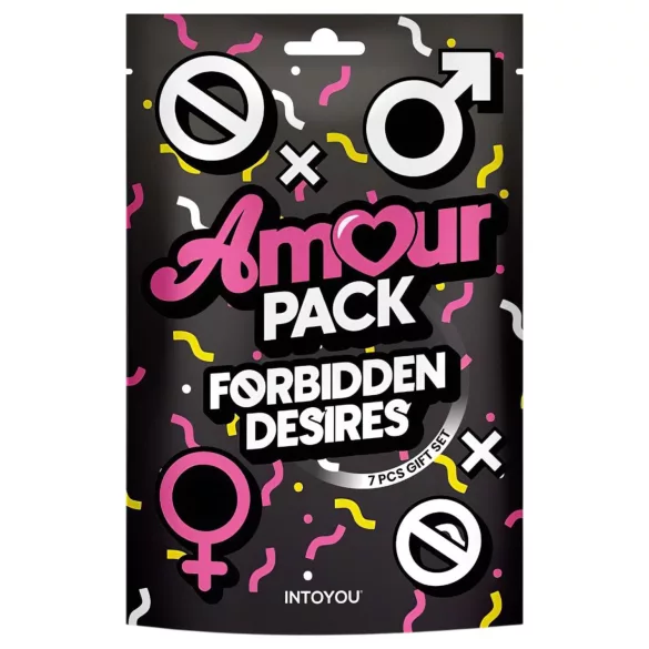 Amour Pack Forbidden Desires - zestaw startowy z wibratorem - 7 elementów