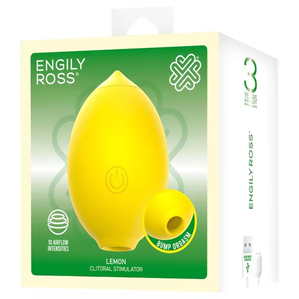 Engily Ross Lemon - falbankowy stymulator łechtaczki w kształcie cytryny (żółty)