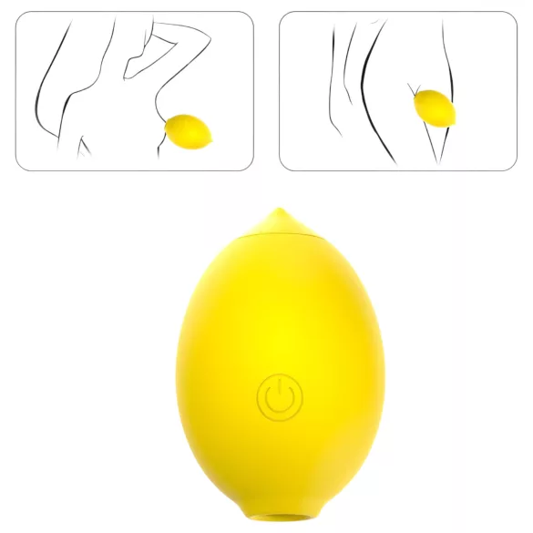 Engily Ross Lemon - falbankowy stymulator łechtaczki w kształcie cytryny (żółty)