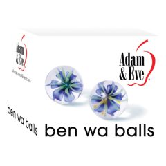  Adam & Eve - szklane kulki orgazmowe Ben Wa (półprzezroczyste)