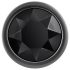 Zestaw metalowych korków analnych Evolved Black Gem z czarnym kamieniem (srebrne)