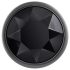 Zestaw metalowych korków analnych Evolved Black Gem z czarnym kamieniem (srebrne)