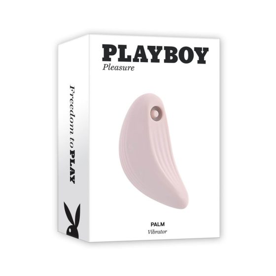 Playboy Palm - ładowalny, wodoodporny wibrator łechtaczkowy 2 w 1 (różowy)