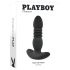 Playboy - czarny, mocny analny wibrator akumulatorowy