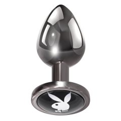 Playboy Tux - dildo analne - małe (srebrne)