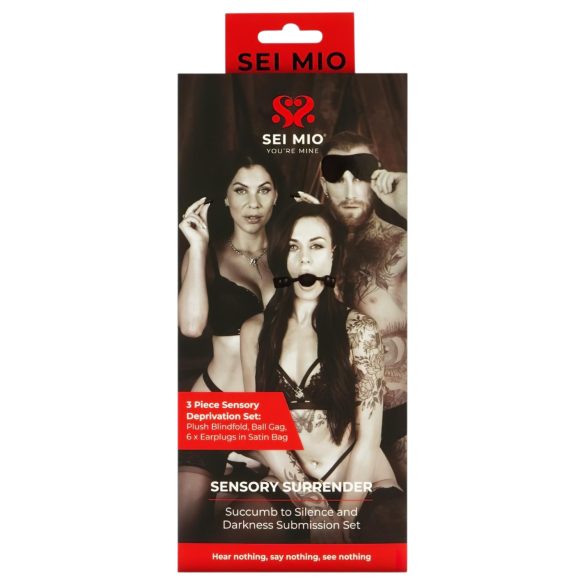 Sei Mio - zestaw BDSM dla zaawansowanych - czarny