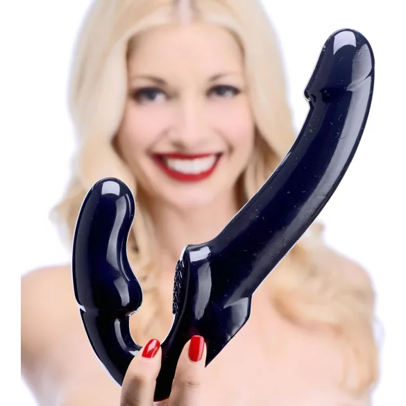 Strap U Revolver - dildo do uprzęży bez pasa - czarny