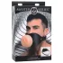 Master Series - knebel do ust w kształcie waginy - silikon/naturalny