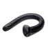 Hozed Spiral Analna Wąż 19 - przyssawkowy analny dildo (czarny)
