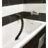 Hosed Swirl Anal Snake 18 - czarne dildo analne