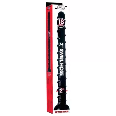Hosed Swirl Tchick Anal Snake 18 - dildo analne - czarny