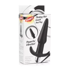 Frisky Smooth - wibrator analny - gładki - czarny